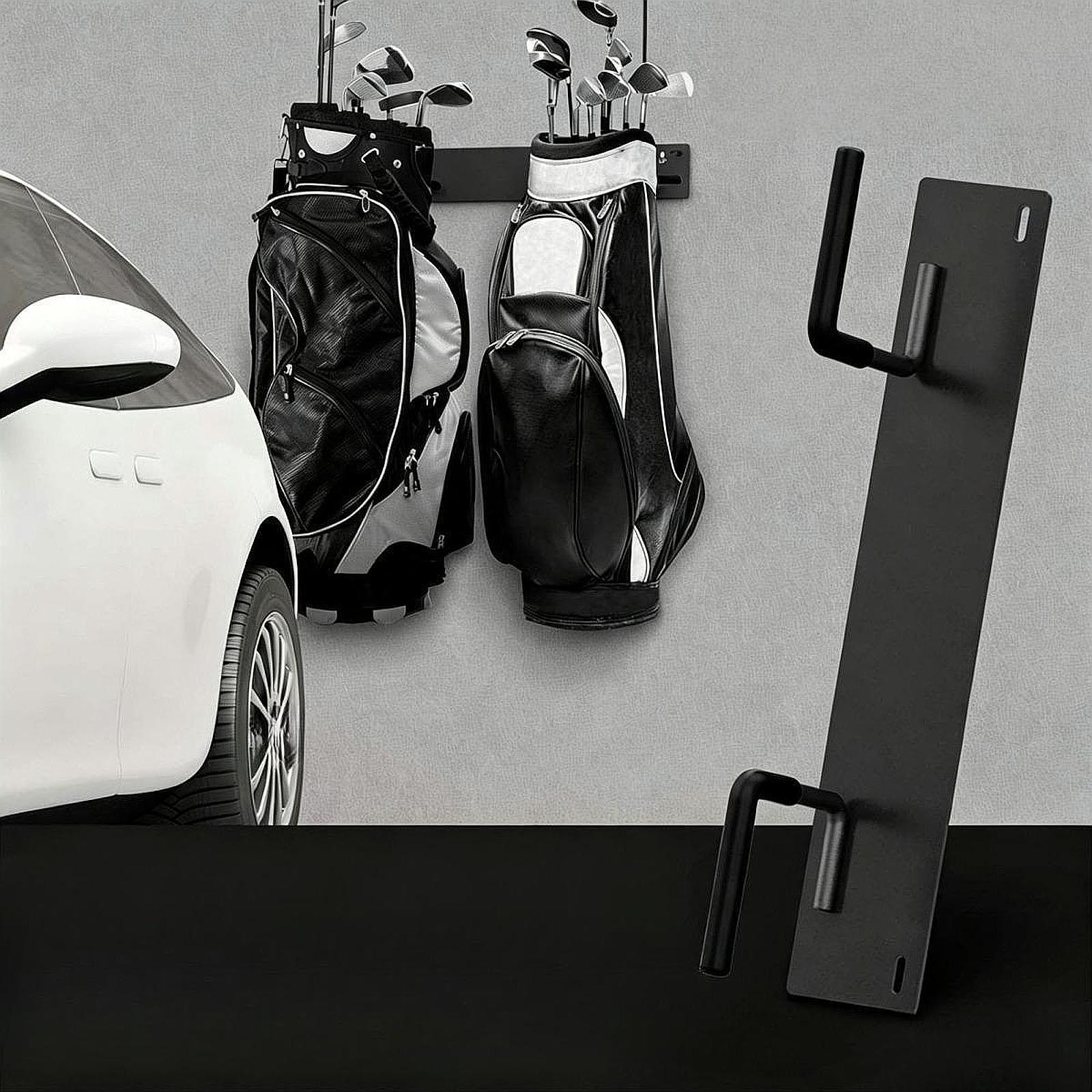 Golf Equipment Organizer For Garage - 골프백 걸이형 정리대, 고무 보호 후크가