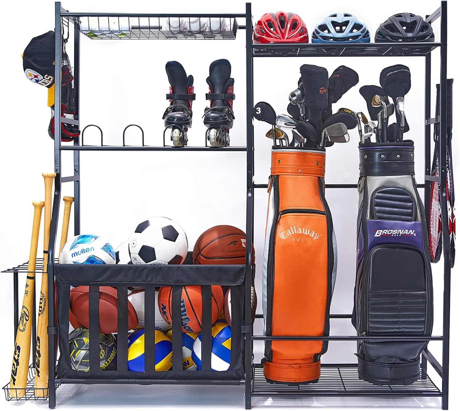 Golf Equipment Organizer For Garage - 차고 스포츠 용품 보관 랙 골프백