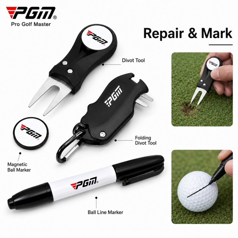 PGM 골프 클럽 청소 키트 마이크로 화이버 타월 그루 - Ball Marker Set 리뷰 및 가격