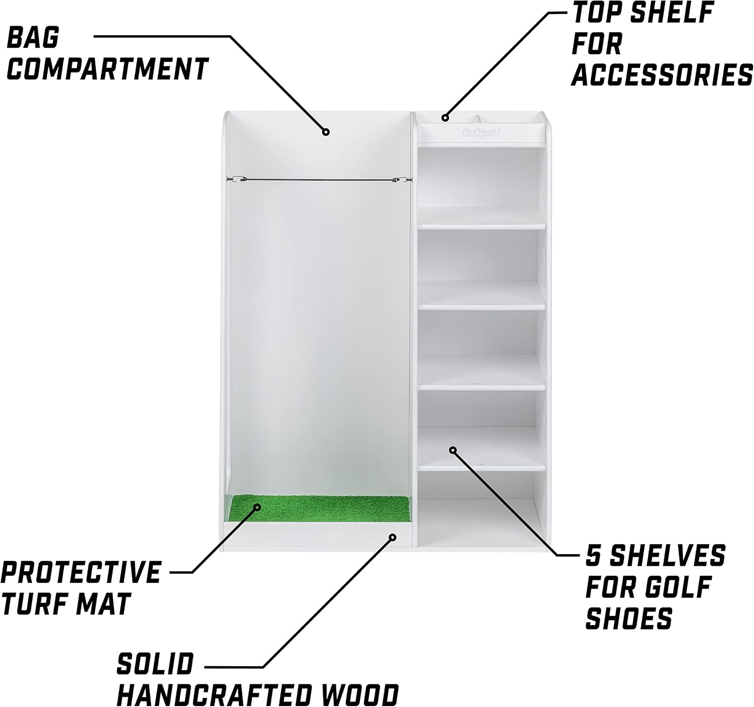 프리미엄 원목 골프백 보관 랙 및 차고 정리대, 고하중 - Golf Equipment Organizer For Garage 리뷰 및 가격