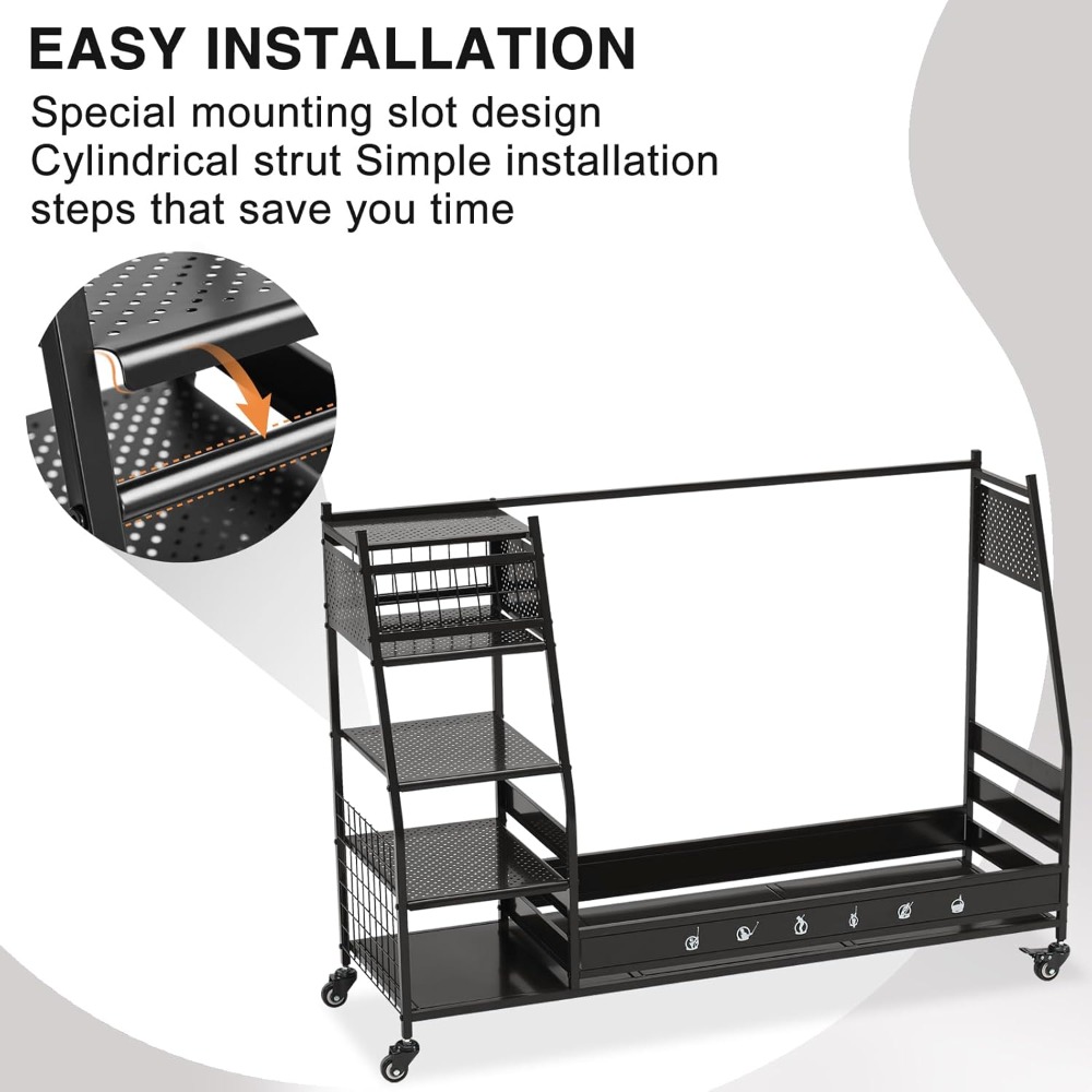 골프백 보관 랙 스탠드 홀더 정리대 (차고, 클럽실,  - Golf Equipment Organizer For Garage 리뷰 및 가격