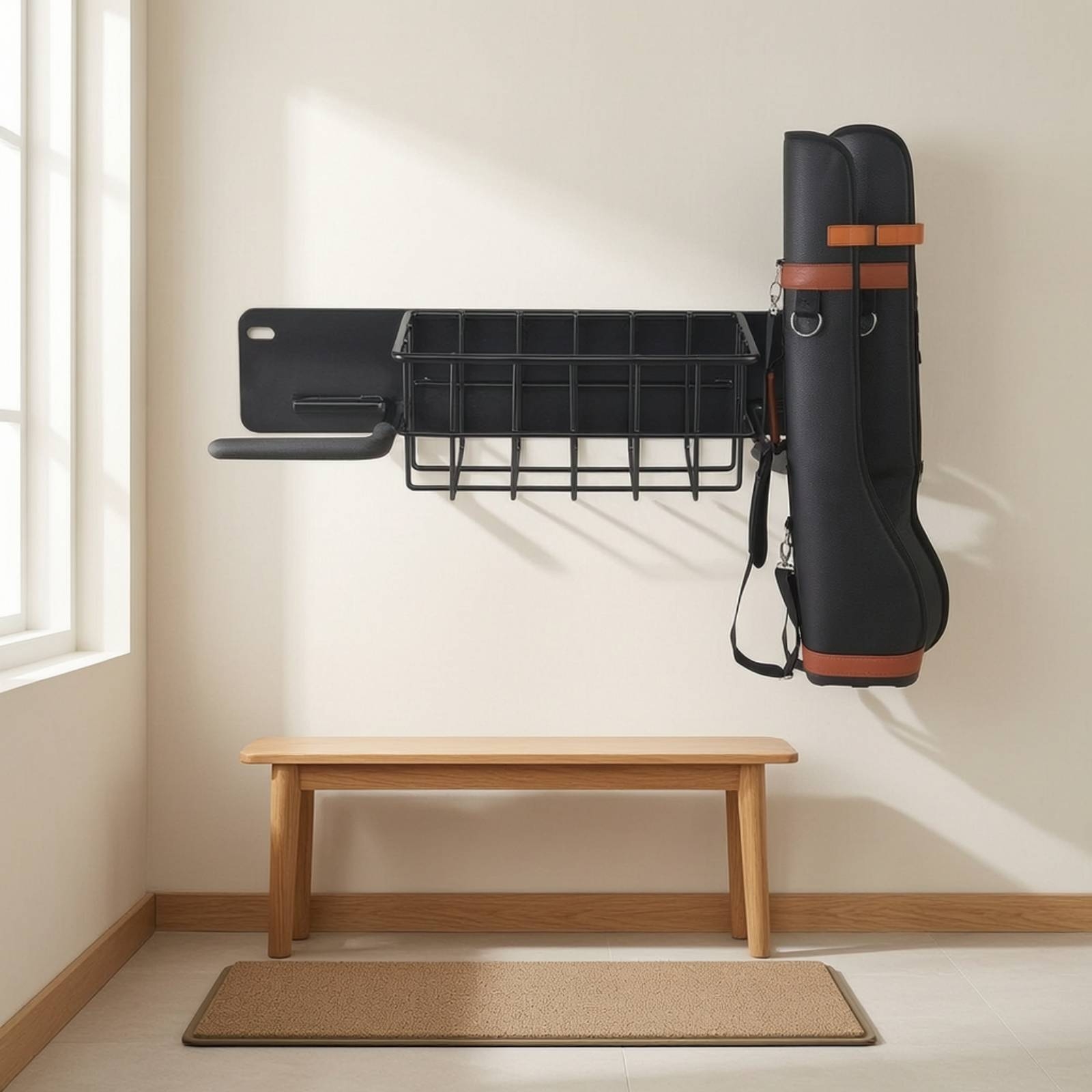 골프 보관 랙 벽걸이형 골프 랙 바구니 포함 스포츠 장 - Golf Equipment Organizer For Garage 리뷰 및 가격