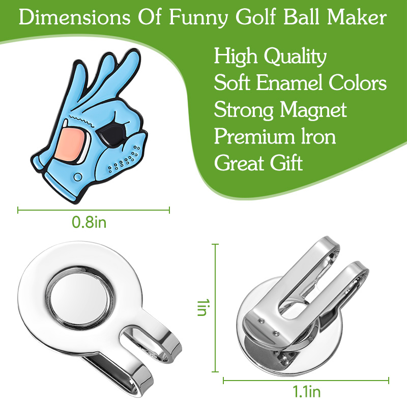 OK 표시 골프 모자 클립 볼 마커 자석 모자에 쉽게  - Ball Marker Set 리뷰 및 가격