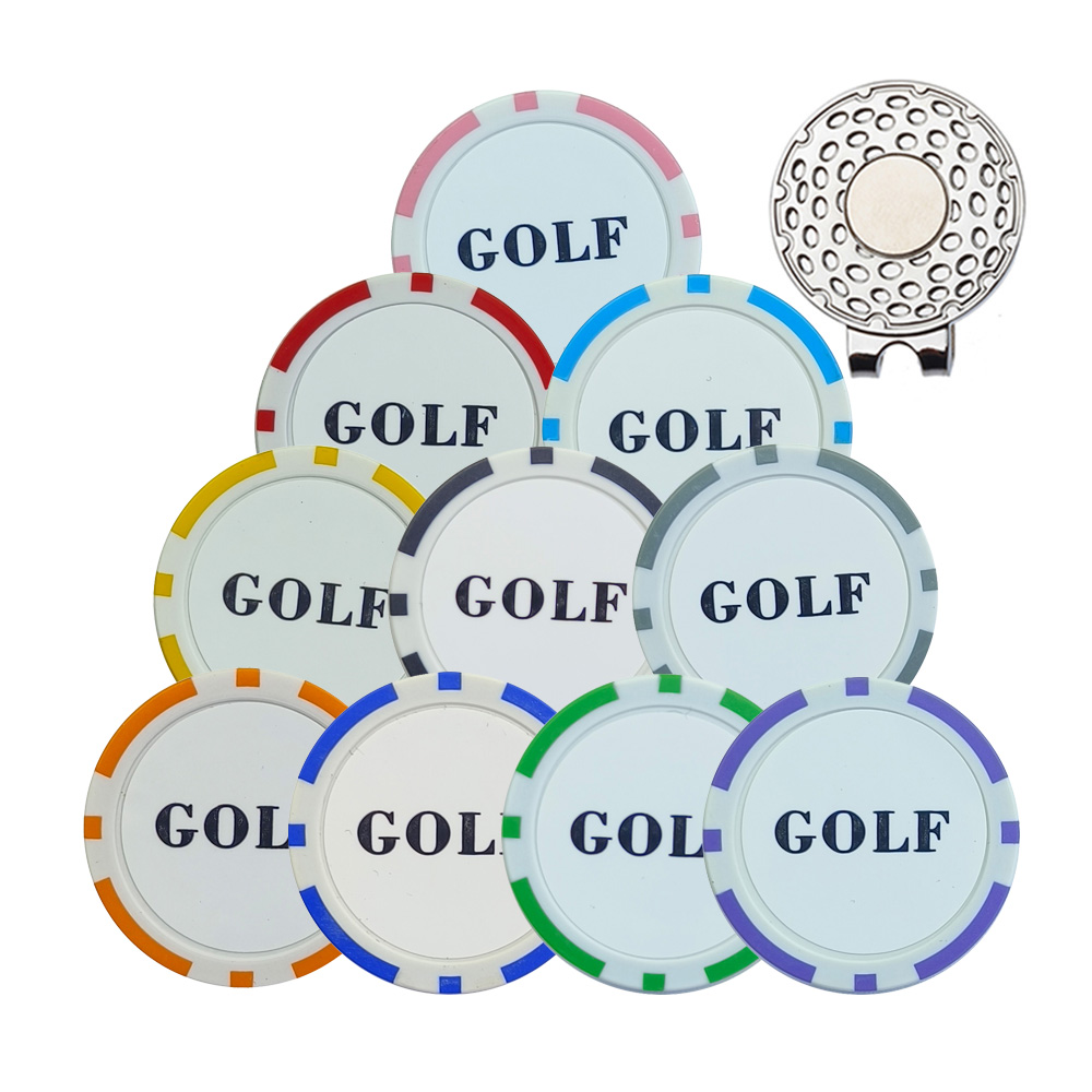 골프 모자 클립 도구가있는 10Pcs 골프 공 마커 8 - Ball Marker Set 리뷰 및 가격