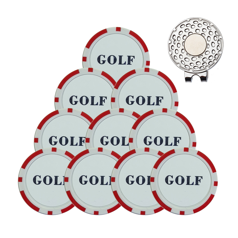 골프 모자 클립 도구가있는 10Pcs 골프 공 마커 8 - Ball Marker Set 리뷰 및 가격