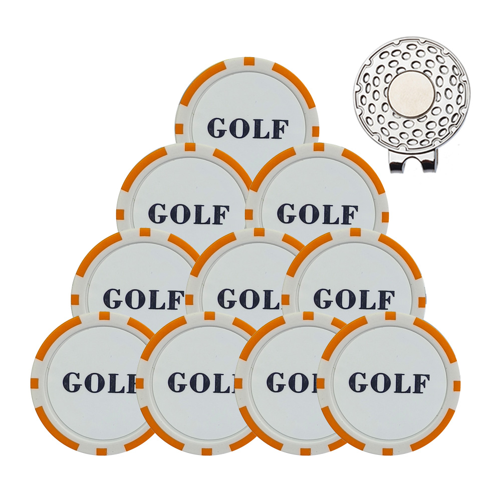 골프 모자 클립 도구가있는 10Pcs 골프 공 마커 8 - Ball Marker Set 리뷰 및 가격